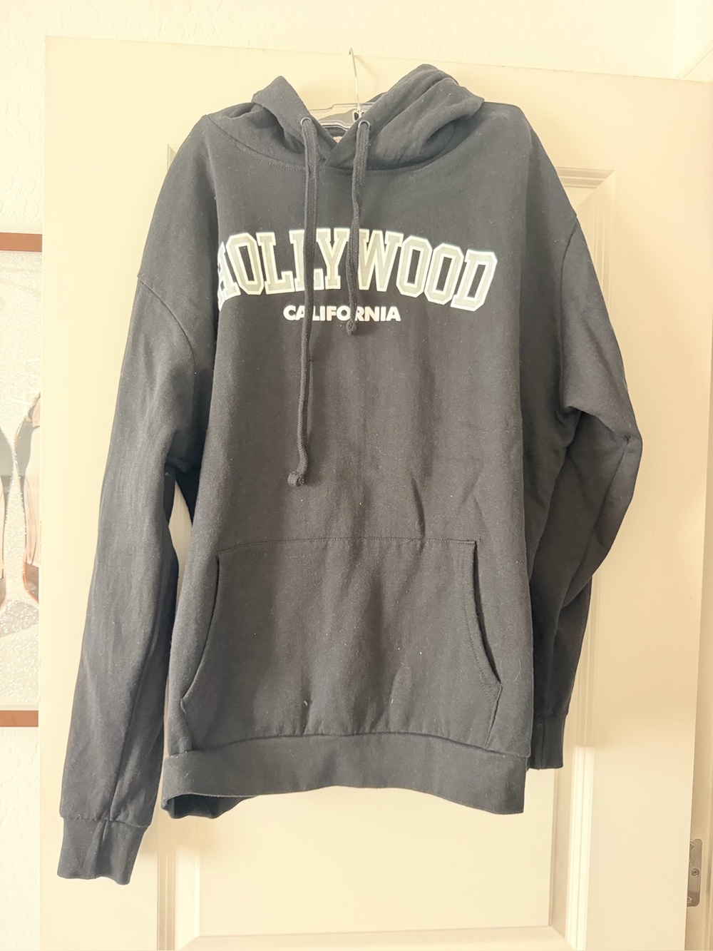 California Black Hoodie - Men's or Women Pullover Sweatshirt